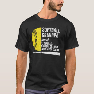 Softball Großpa Definition Funny Opa Softball T-Shirt