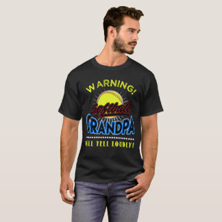 Softball-Großvater-Shirt, Großvater schreit laut T-Shirt