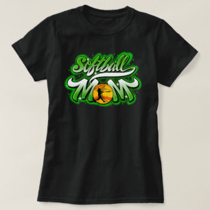 Softball - grün - Mama T - Shirt
