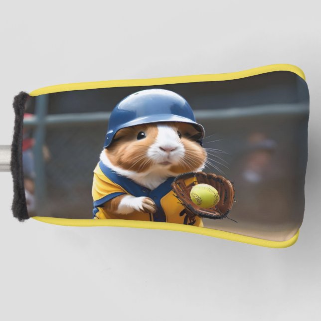 Softball Guinea Pig, Golf Putter Cover Headcover (Vorderseite)