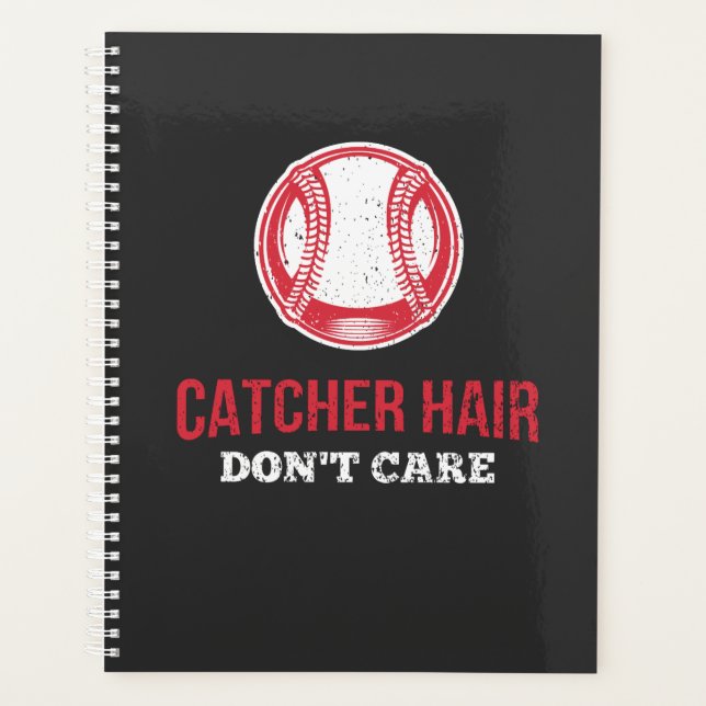 Softball - Hair für Fänger egal Planer (Vorderseite)