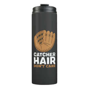Softball - Hair für Fänger egal Thermosbecher