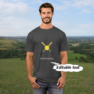 Softball-Hashtag-Slogan benutzerdefinierter Text T-Shirt