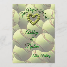 Softball Heart Blended Family Einladung