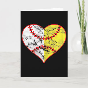 Softball Herz Mutter Baseball Muttertag Beste Basi Karte