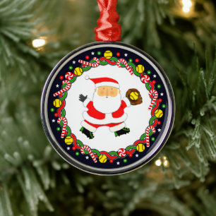 Softball Holiday-Geschenk Ornament Aus Metall