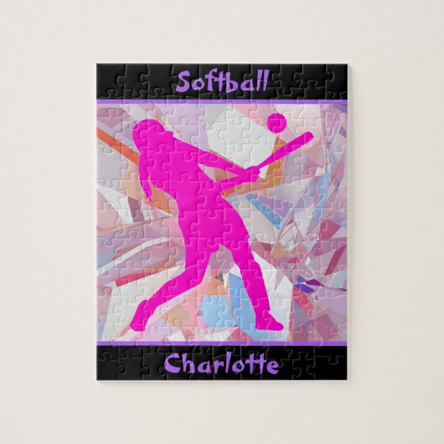 Softball Hologram Shatter Puzzle (Vertikal)