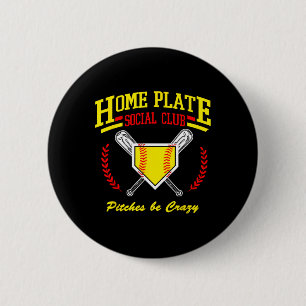 Softball-Home-Plate-Social-Club für Moms an der Se Button