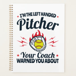 Softball Ich bin der Links Handed Pitcher Funny Planer