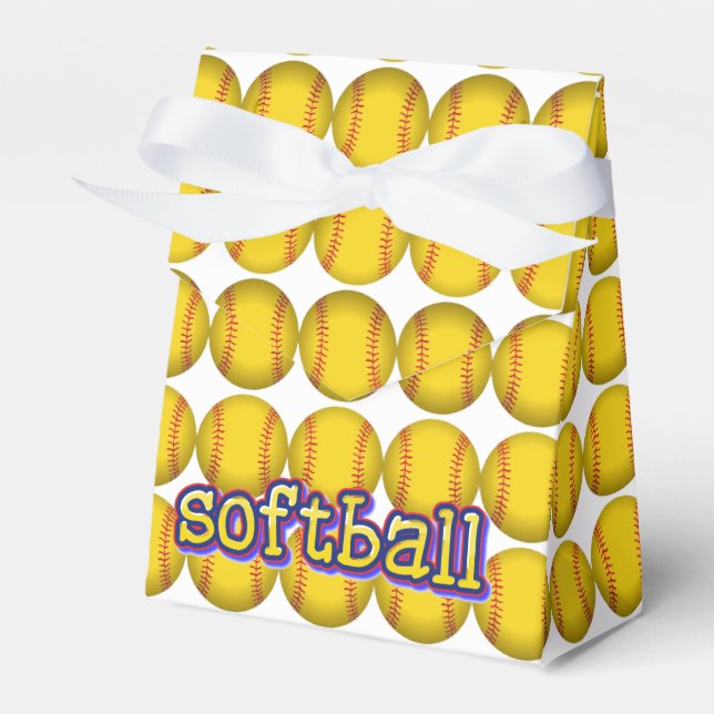 Softball-Image Geschenkschachtel (Vorderseite)
