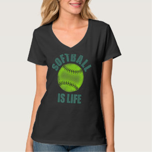 Softball ist ein langsamer Pitch-Softballer im Leb T-Shirt