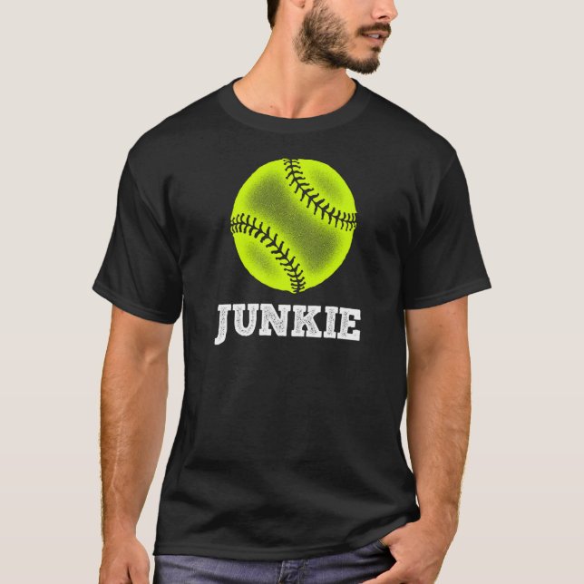 Softball Junkie Softball T-Shirt (Vorderseite)