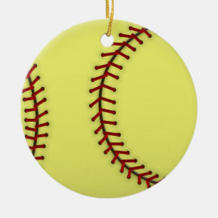 Softball Keramikornament