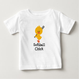 Softball-Küken-Säuglings-T-Shirt Baby T-shirt