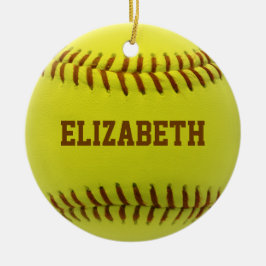 Softball-kundenspezifische Ball-Verzierung Keramik Ornament