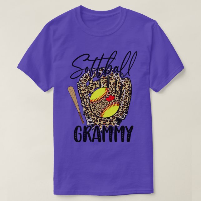 Softball Leopard Game Day Softball Lover Mütter D T-Shirt (Design vorne)