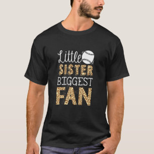 Softball Leopard Graphics Women Softball Sister 1 T-Shirt