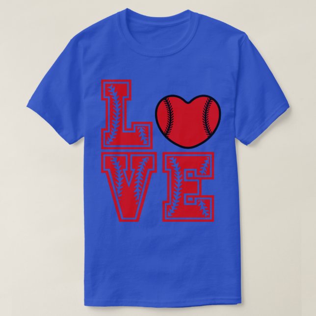 Softball LIEBE Funny 10 T-Shirt (Design vorne)