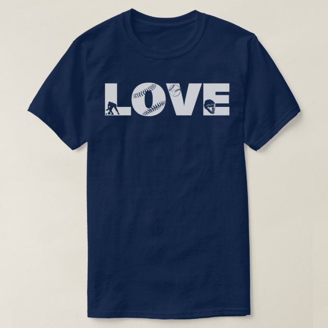 Softball-LIEBE Funny 5 T-Shirt (Design vorne)