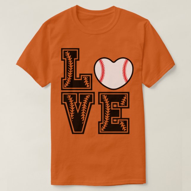 Softball LIEBE Funny 7 T-Shirt (Design vorne)