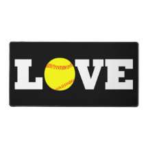 Softball-Liebe-Schnellimbiss-Softball-Player oder 