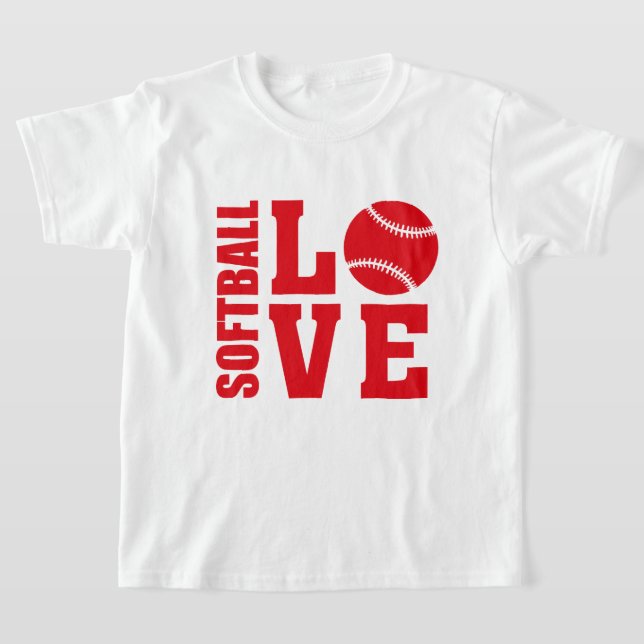 Softball-Liebe, Softball T-Shirt (Ablage )