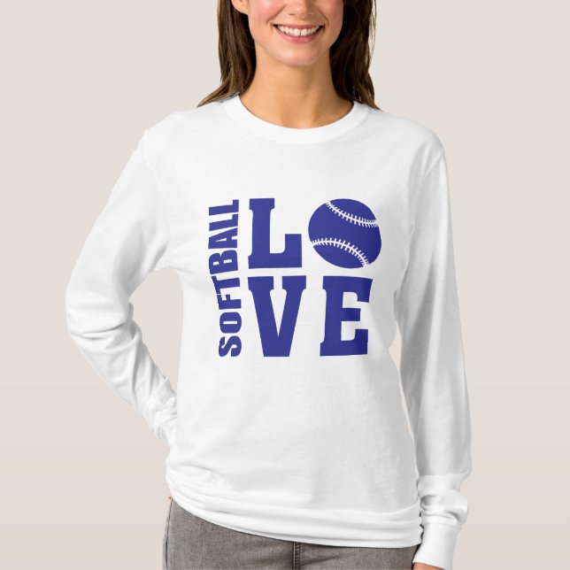 Softball-Liebe, Softball T-Shirt (Vorderseite)