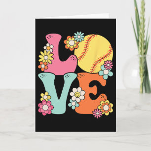 Softball Liebe Süße Softball Liebhaber Frauen Teen Karte