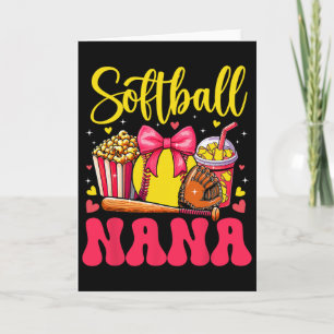 Softball-Liebhaberin Nana Muttertags-Schlips Süße Karte