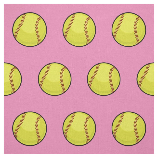Softball-Lüfterrosa Stoff (Muster)