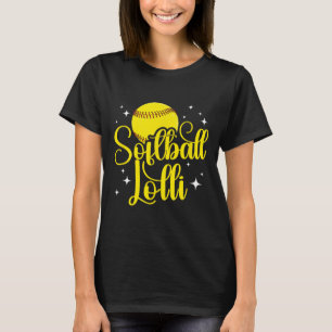 Softball-Lutscher eines Softballspieler-Lutschers T-Shirt