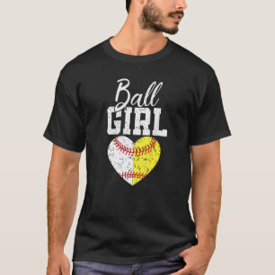 Softball Mädchen  Für Frauen Pitcher Catcher Mutte T-Shirt