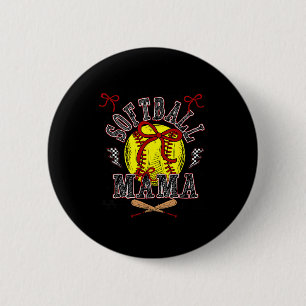 Softball Mama Coquette Softball Spieltag Softball Button