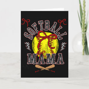 Softball-Mama Coquette Softball-Spieltag Softball Karte