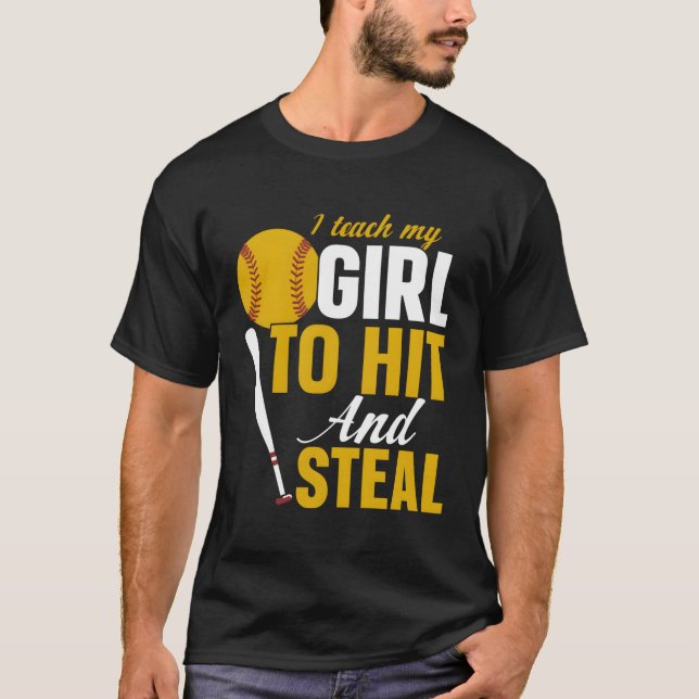Softball-Mama, die ich den Müttern beibringe, T-Shirt (Vorderseite)