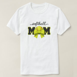 Softball Mama Faux-Garn, gestrickte Sportstrikot T-Shirt