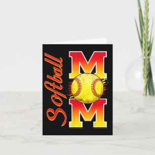 Softball Mama Funny Baseball Mama Muttertagssoftwa Karte