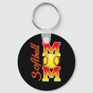 Softball Mama Funny Baseball Mama Muttertagssoftwa Schlüsselanhänger