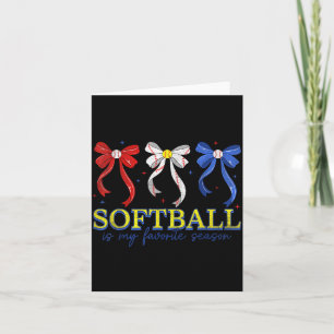 Softball-Mama für Damen Mutter Mädchen Muttertag Karte