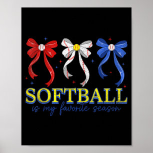Softball-Mama für Damen Mutter Mädchen Muttertag' Poster