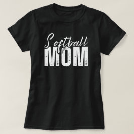 Softball-Mama | Game Day | Softball Mama Black T-Shirt