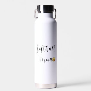 Softball Mama Gelbes Herzstück Trinkflasche