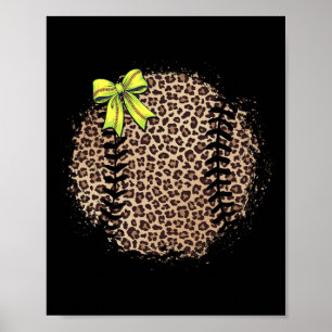 Softball-Mama-Leopard-Coquette-Bogen Softball-Mama Poster