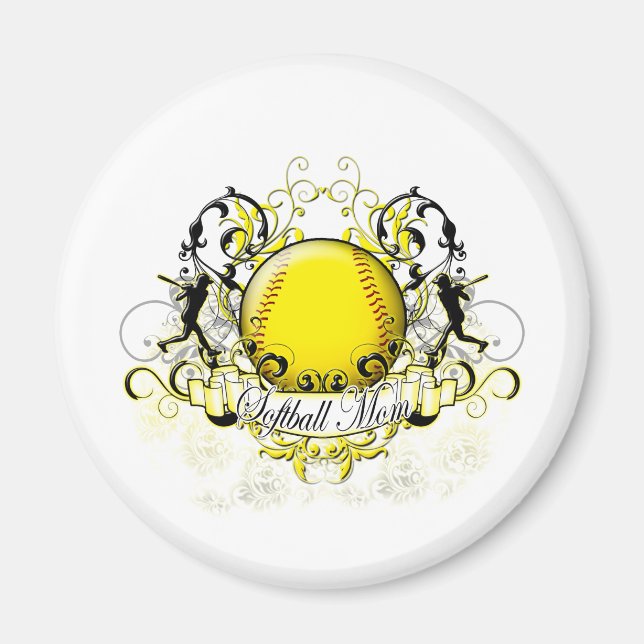 Softball-Mama Magnet (Vorne)