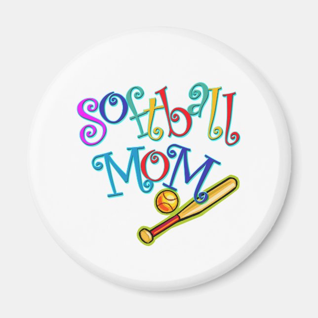 Softball-Mama Magnet (Vorne)