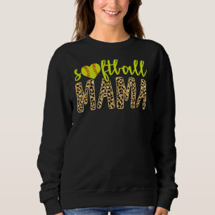 Softball Mama Niedlich Cheetah Mother Day Sports 1 Sweatshirt