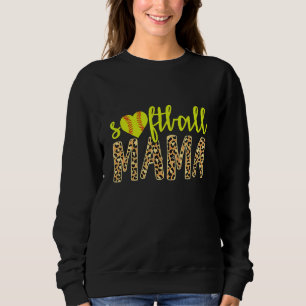 Softball Mama Niedlich Cheetah Mother Day Sports 3 Sweatshirt