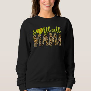 Softball Mama Niedlich Cheetah Mother Day Sports 6 Sweatshirt
