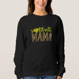 Softball Mama Niedlich Cheetah Mother Day Sports Sweatshirt