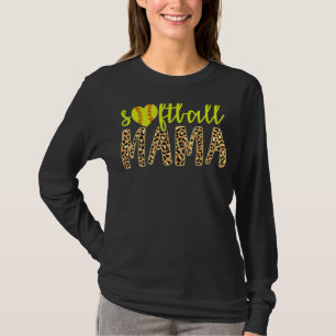 Softball Mama Niedlich Cheetah Mother's Day Sports T-Shirt